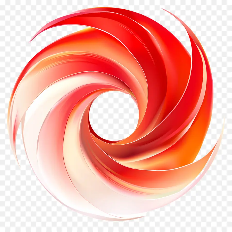 Gradyan Kırmızı şekli，Spiral Tasarım PNG
