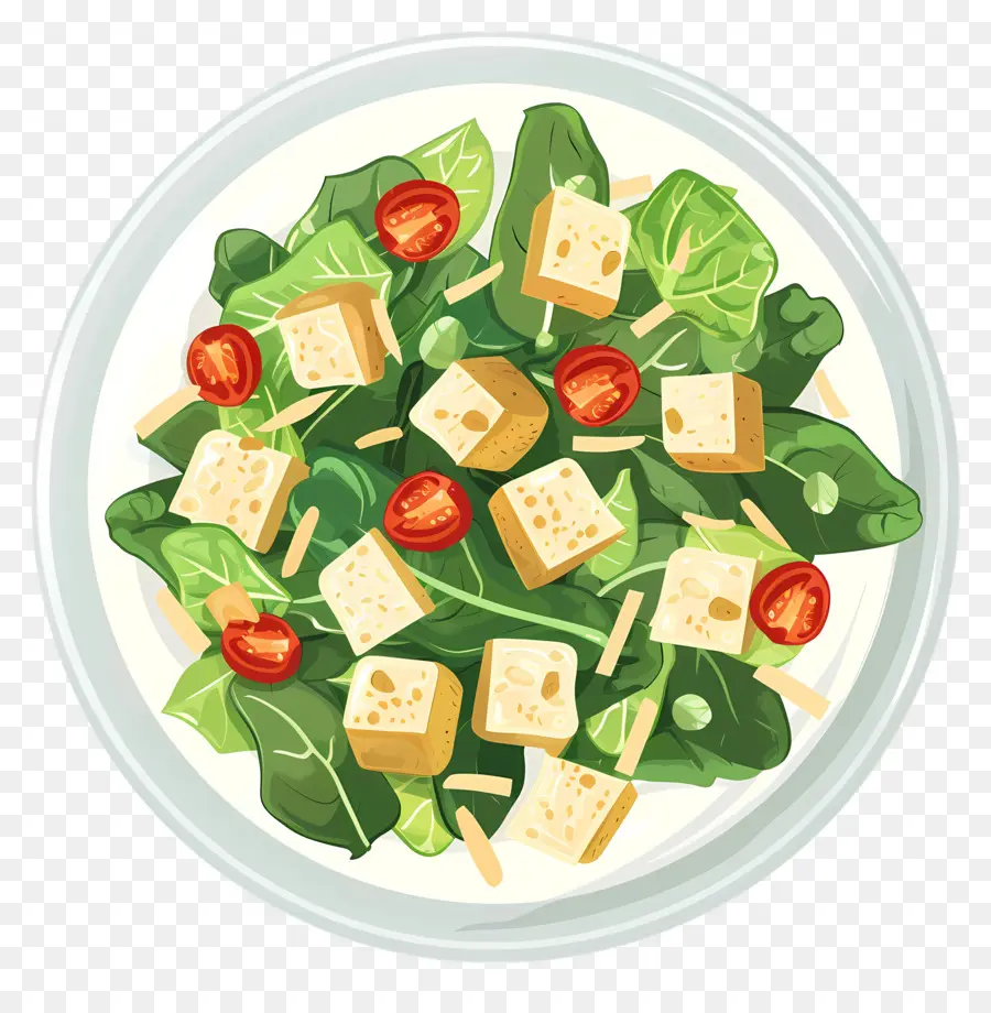 Sezar Salatası，Salata PNG