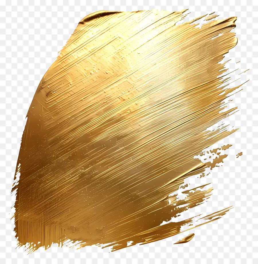 Altın Fırça Darbesi，Altın Boya PNG