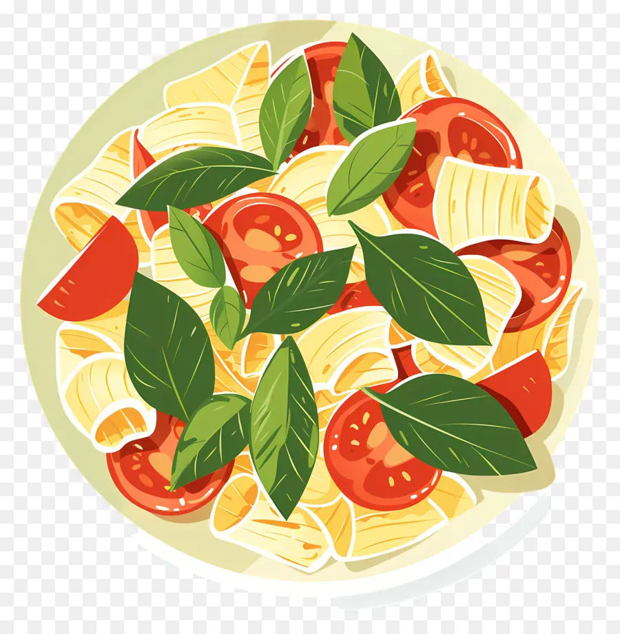 Caprese Makarna，Makarna Salatası PNG