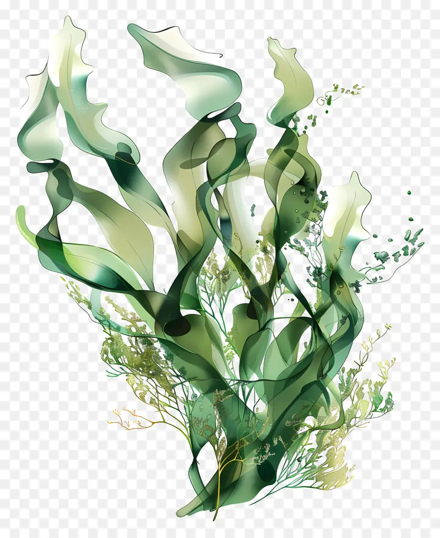 Kelp，Yeşil Bitki PNG