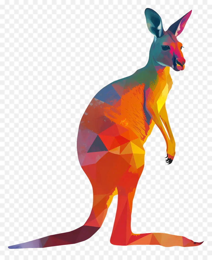 Kanguru，Renkli PNG