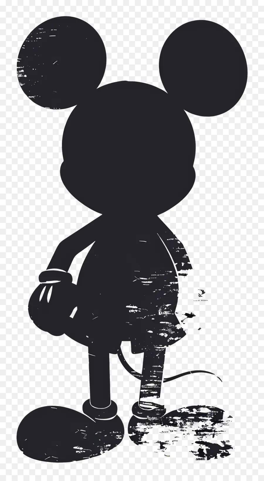 Mickey Mouse Silueti，Mickey Fare PNG
