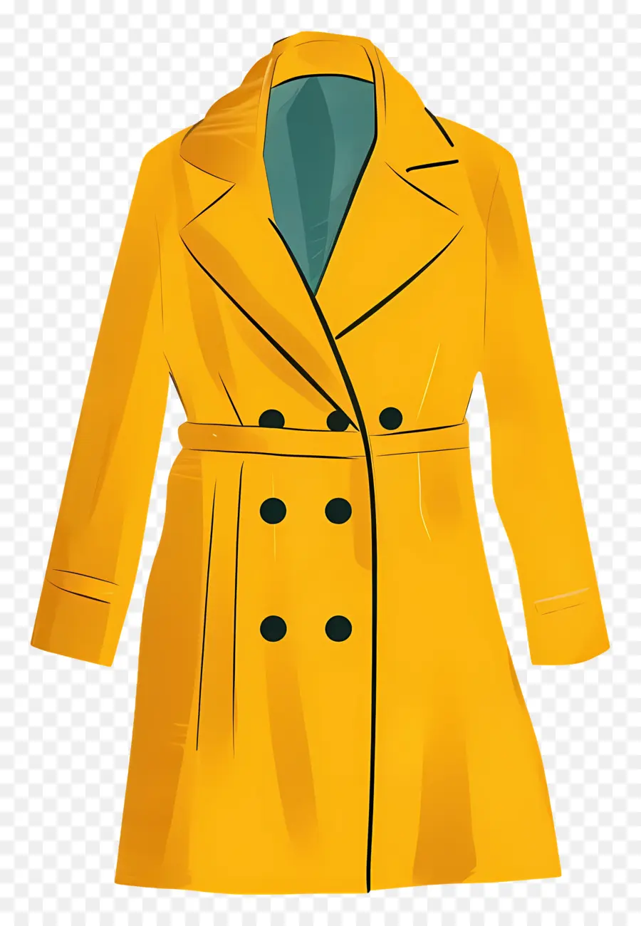 Ceket，Sarı Yağmurluk PNG