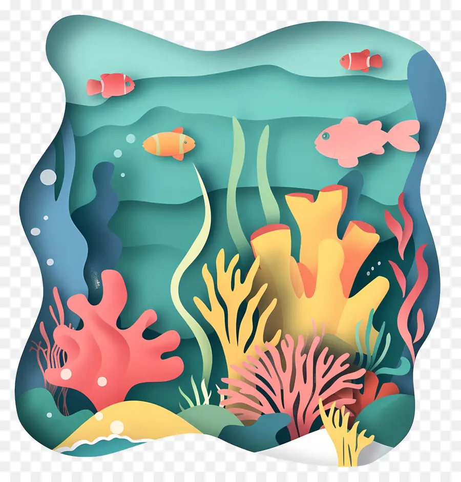 Mercan Resifi，Sualtı Deniz Yaşamı PNG