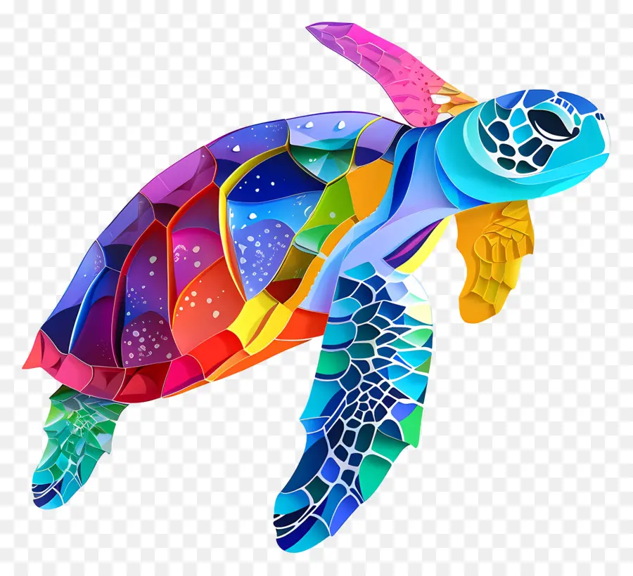 Deniz Kaplumbağası，Renkli PNG