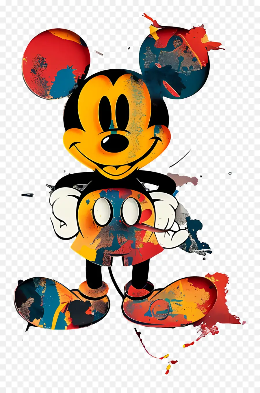 Mickey Mouse Silueti，Mickey Fare PNG