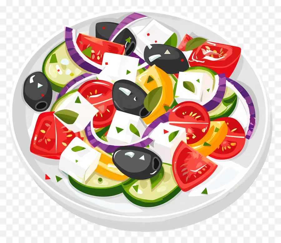 Yunan Salatası，Sebze Salatası PNG