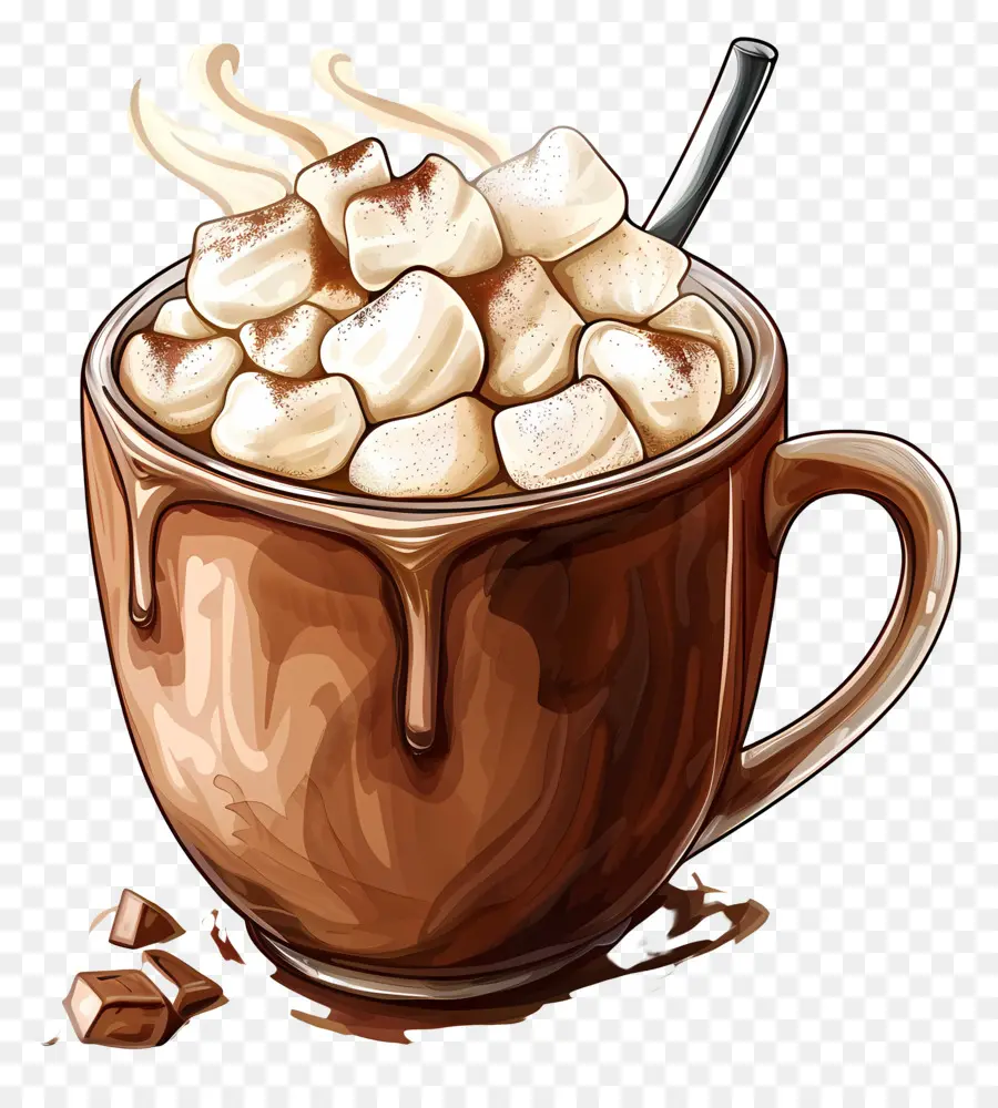 Sıcak çikolata，Marshmallow PNG