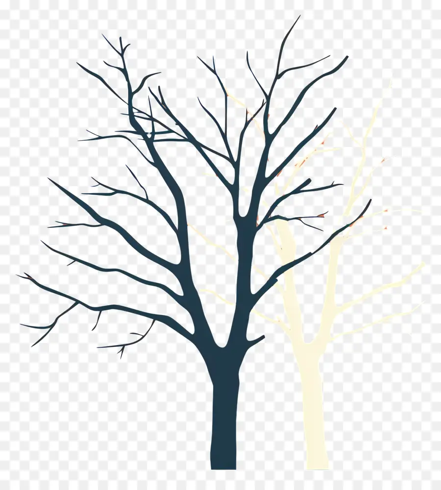 çıplak Ağaçlar，Karanlık Dallar PNG