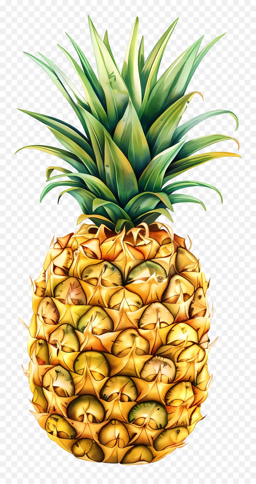 Ananas，Tropikal Meyve PNG