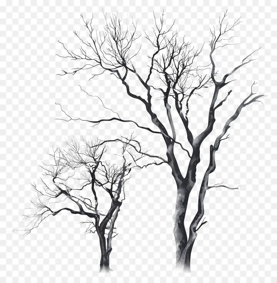 çıplak Ağaçlar，Metal Ağaçlar PNG