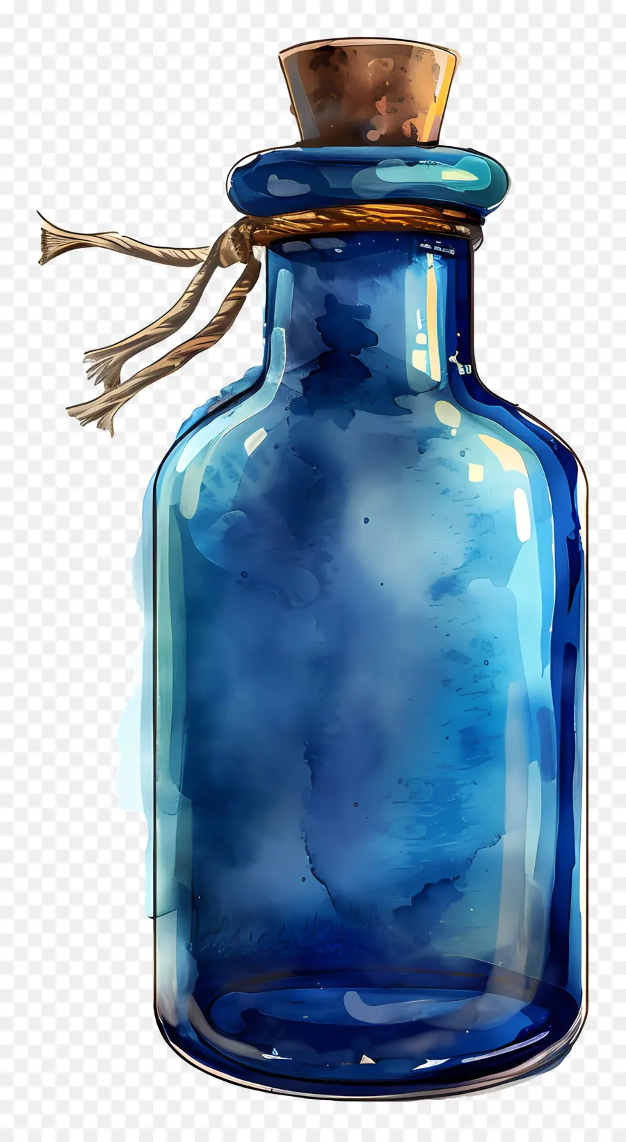 şişe，Suluboya Resim PNG