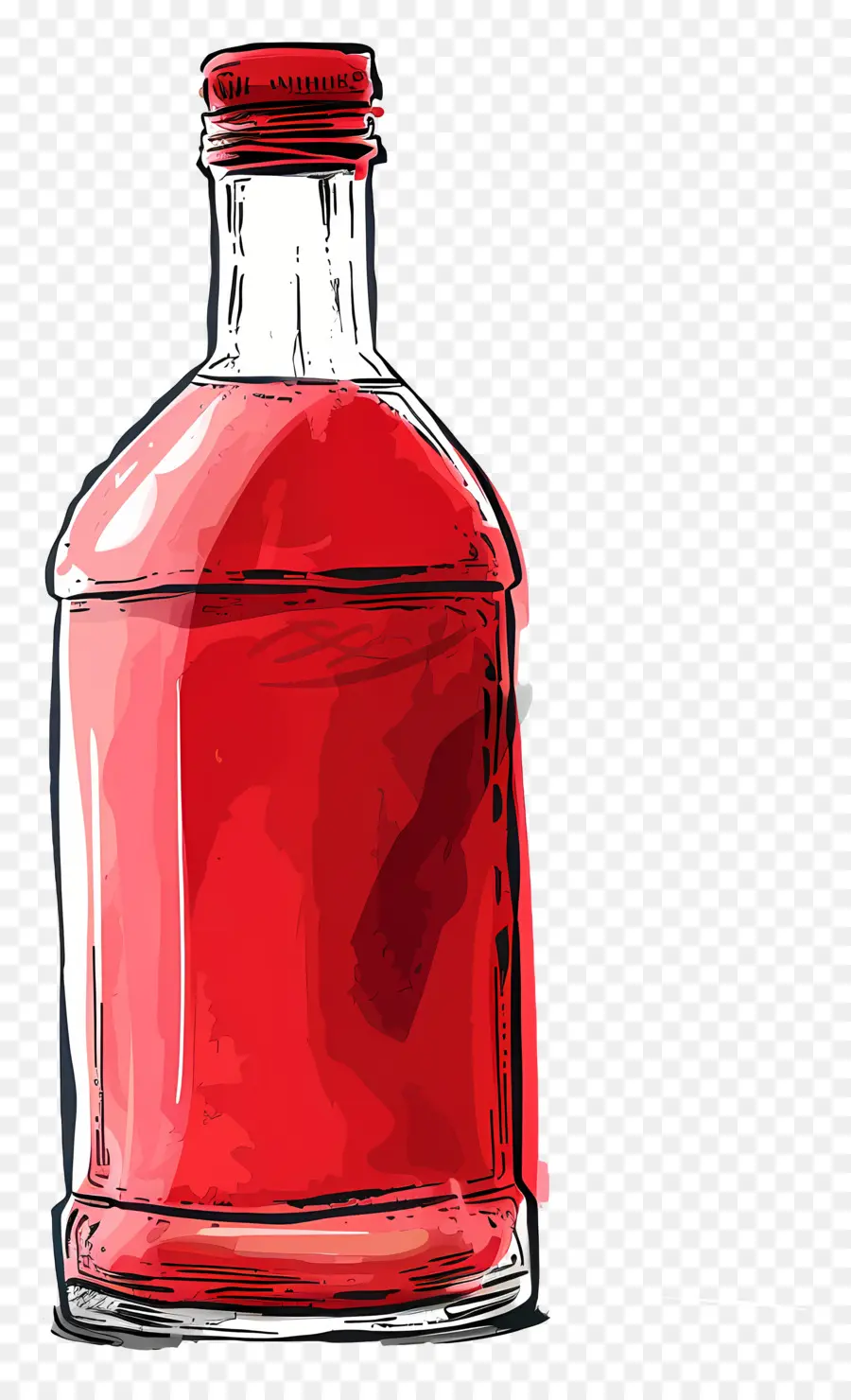 şişe，Kırmızı Cam şişe PNG