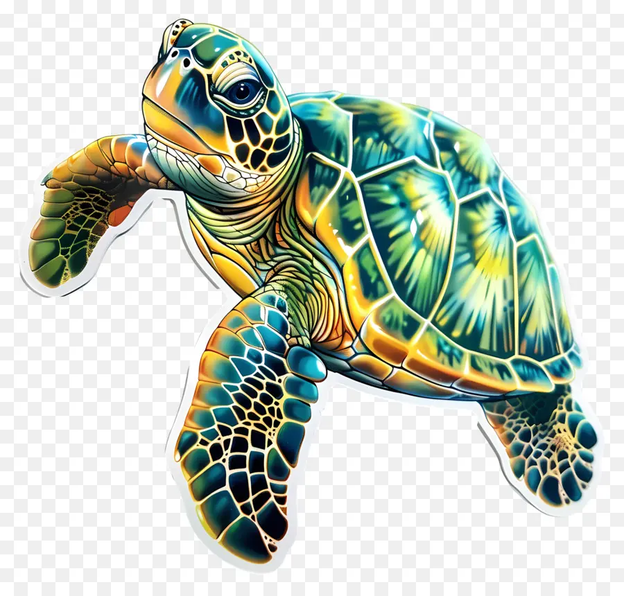 Kaplumbağa Çıkartması，Yeşil Deniz Kaplumbağası PNG