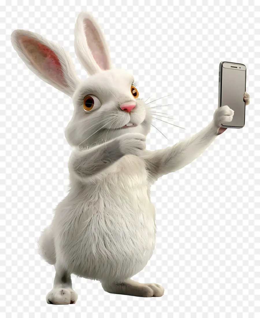 Selfie Tavşan，Sevimli Tavşan PNG