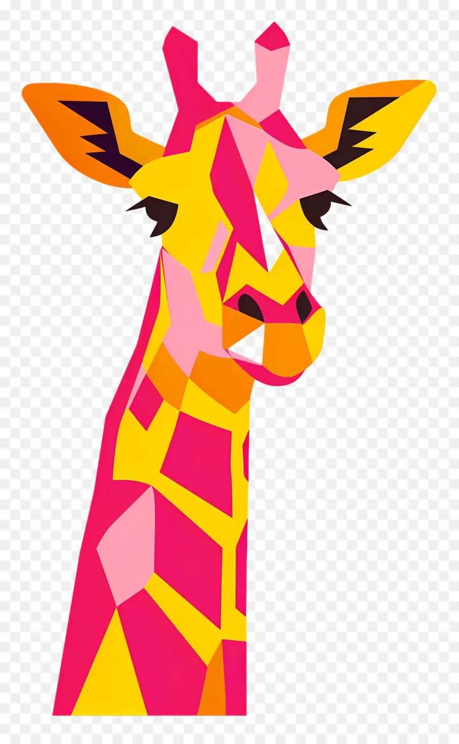 Zürafa，Geometrik şekiller PNG