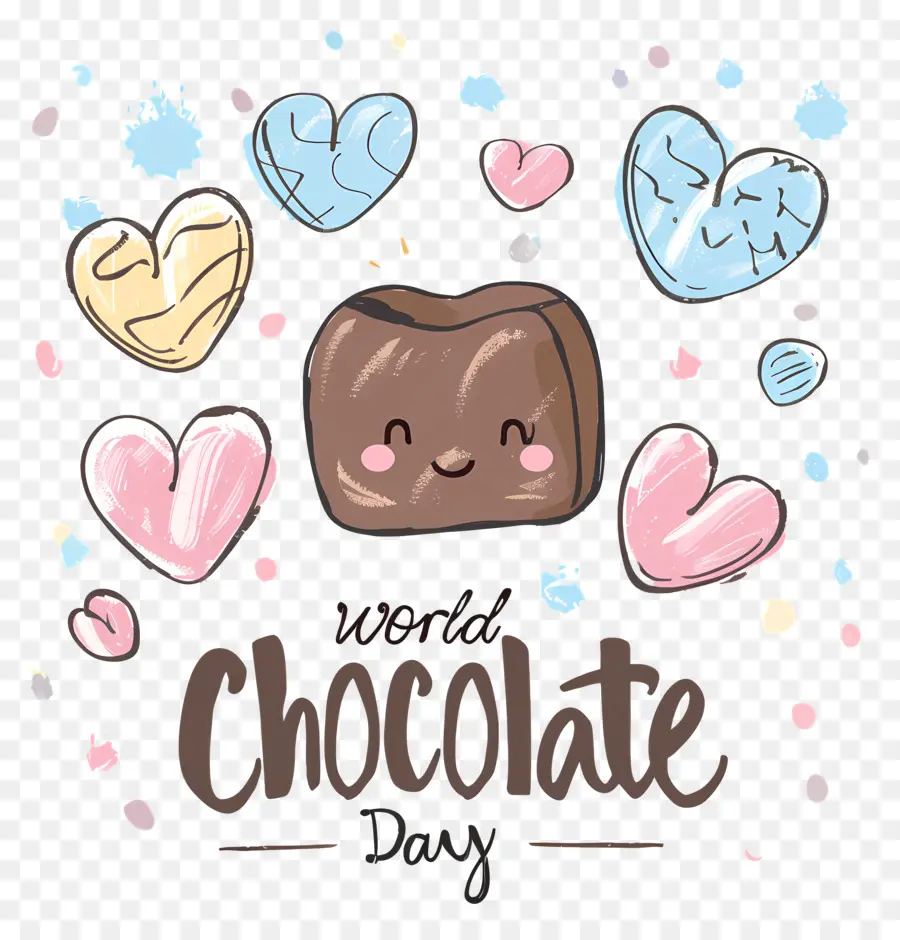 Dünya Çikolata Günü，Çikolata Kalp PNG