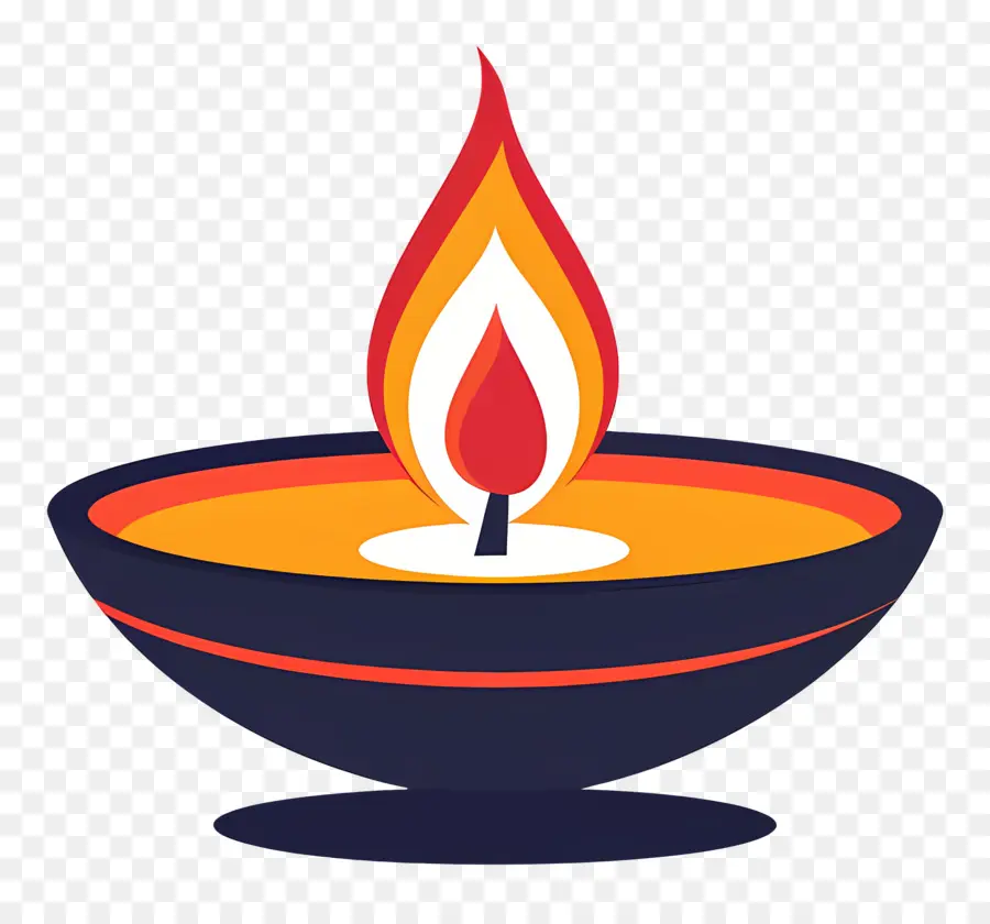 Diwali Diya，Yaktı Diya PNG