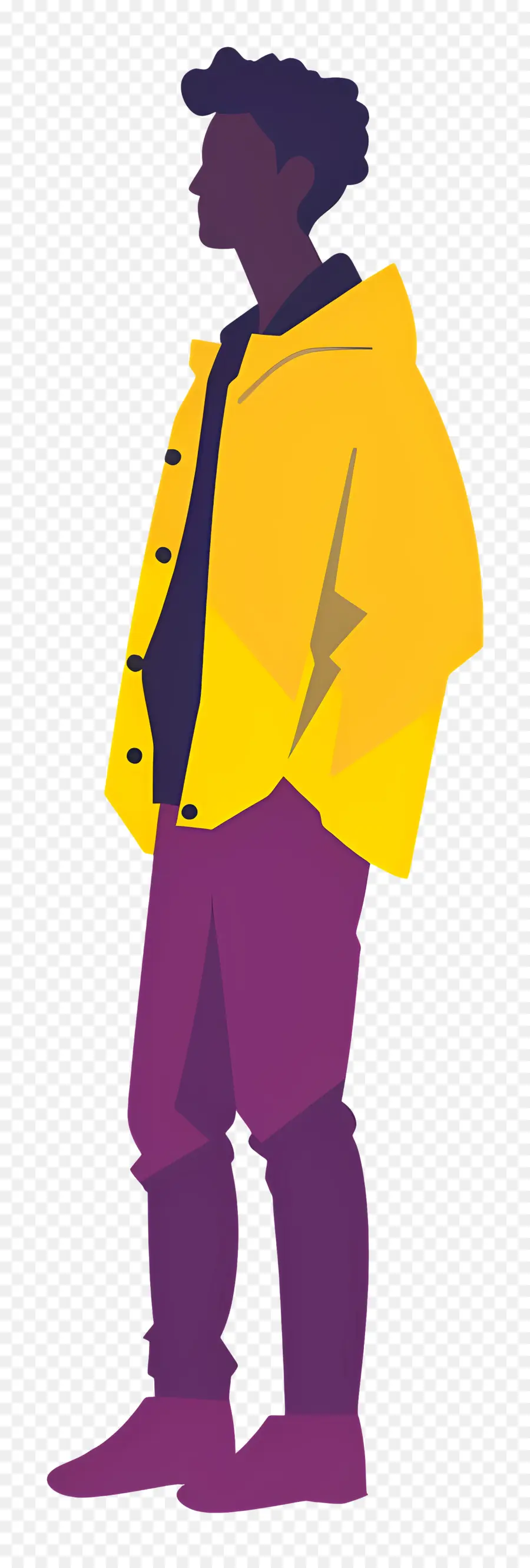 Adam，Sarı Yağmur Ceketli Adam PNG