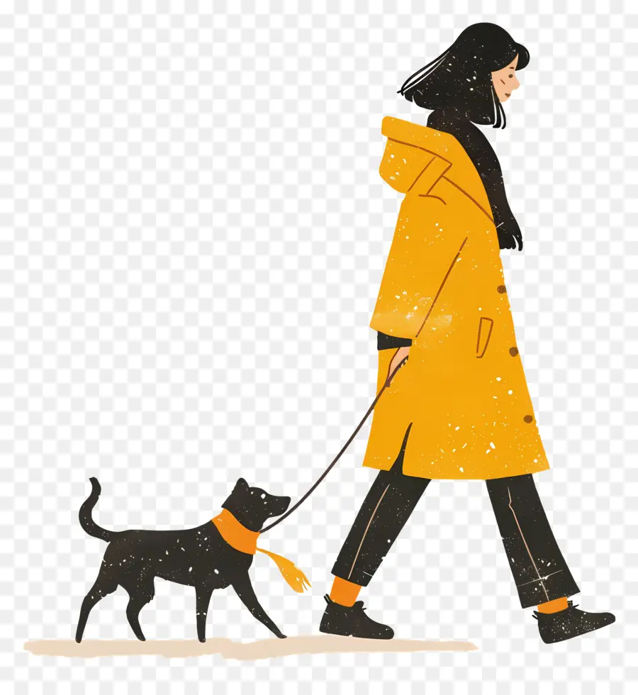 Kadın Yürüyen Köpek，Kadın PNG
