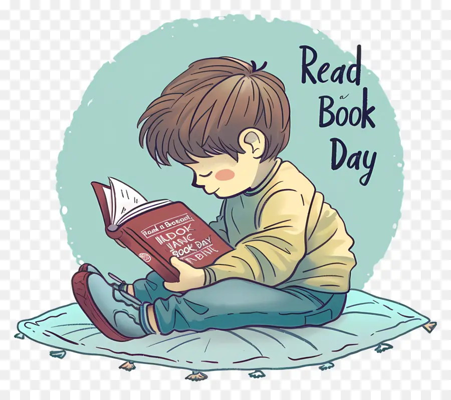 Kitabı Bir Gün Okumak，Çocuk Okuma Kitabı PNG