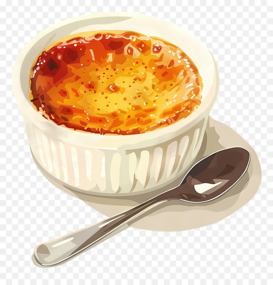 Creme Brulee，Fransız Tatlısı PNG