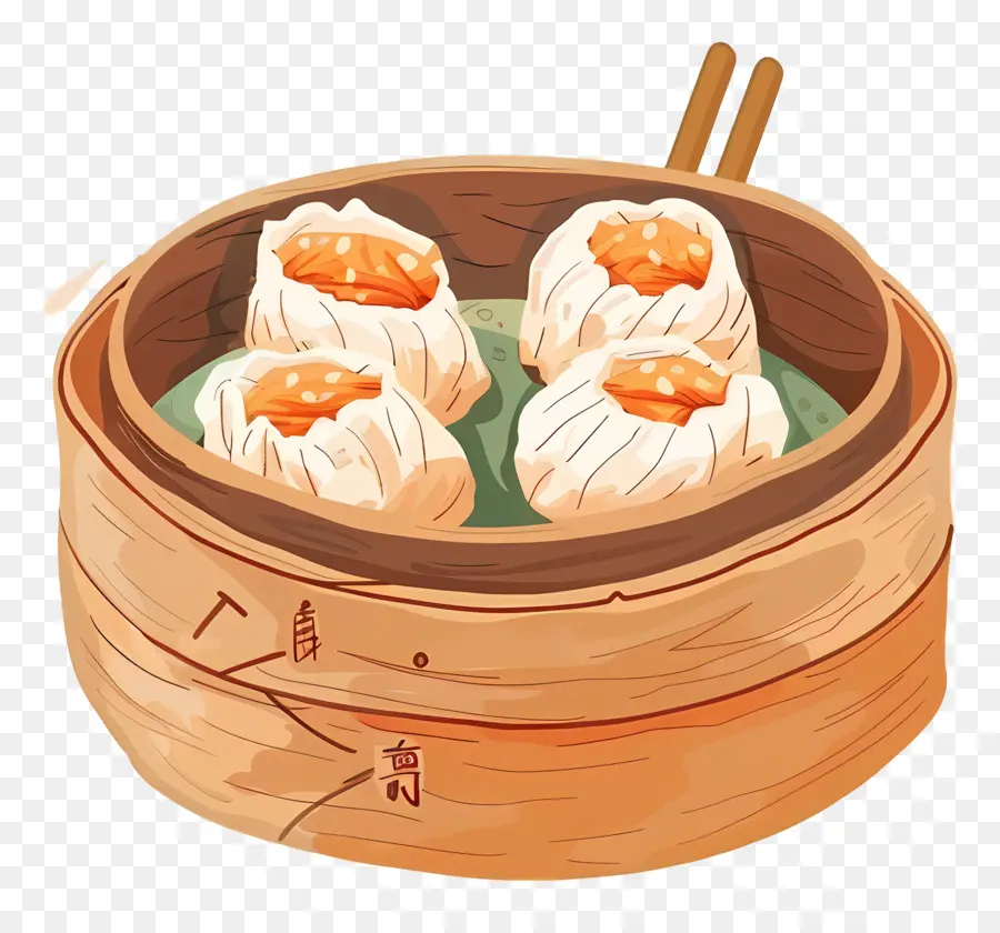 Dim Sum，Buharda Pişirilmiş Köfte PNG