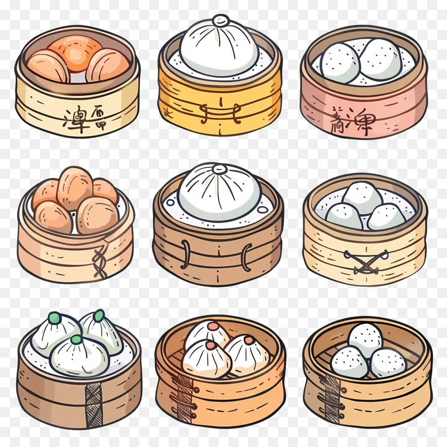 Dim Sum，Dim Sum Sepetleri PNG