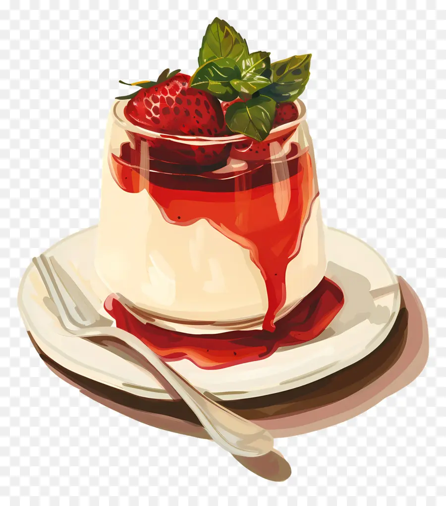 Panna Cotta，Tatlı PNG