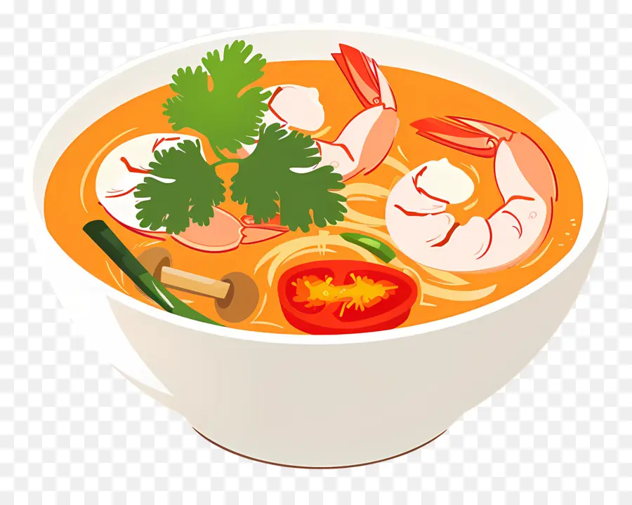 Tom Yum Goong，Karides çorbası PNG