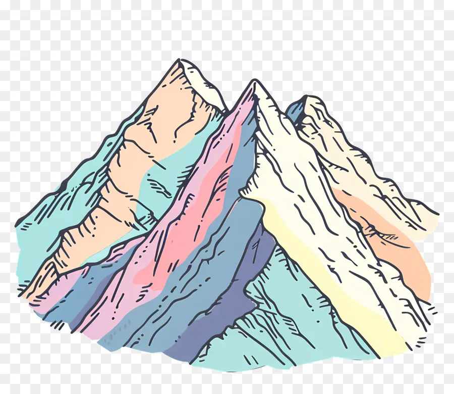 Everest Dağı，Renkli Dağ PNG