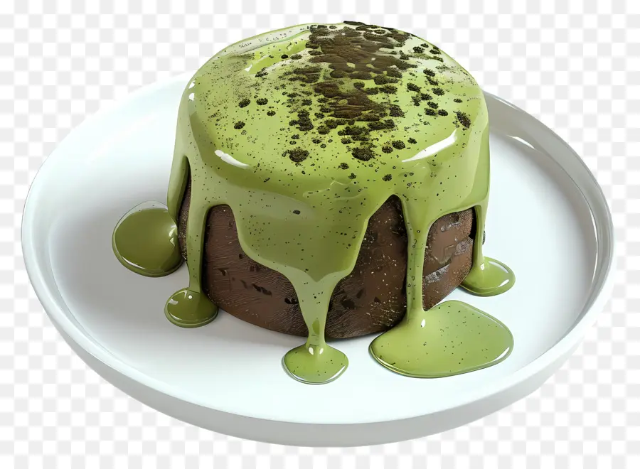 Matcha Lav Kek，Çikolatalı Kek PNG