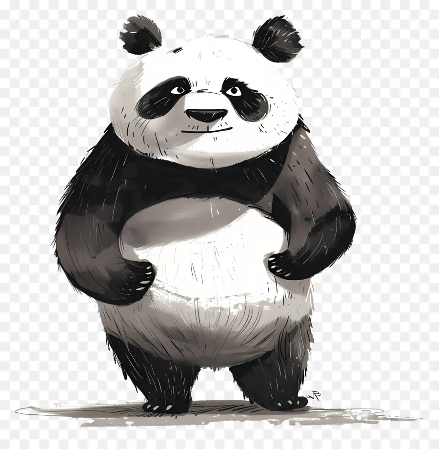 Panda，Karikatür Panda PNG