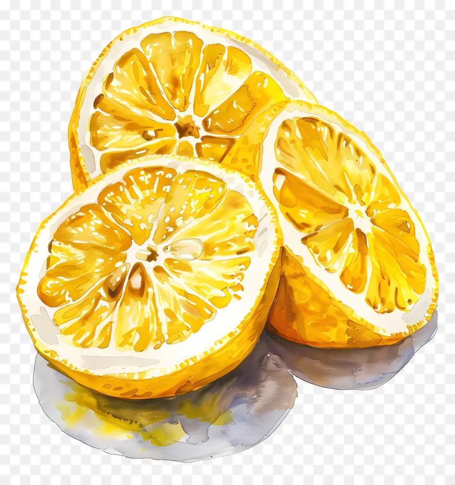 Dilimlenmiş Limon，Limonlar PNG