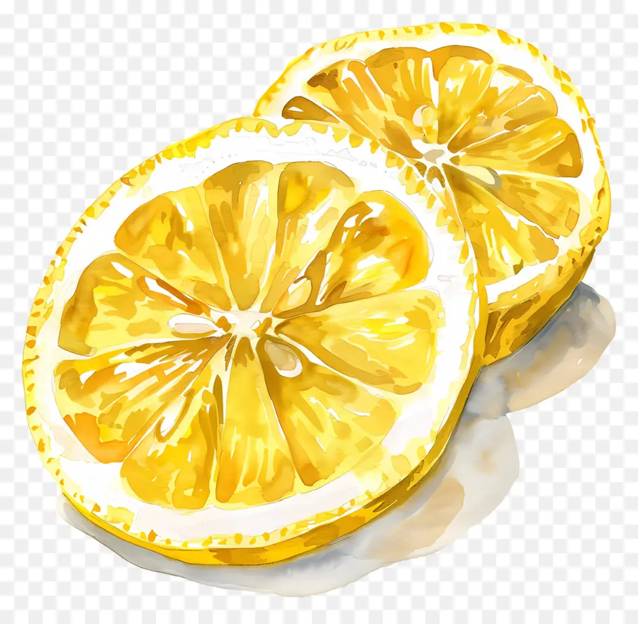 Dilimlenmiş Limon，Limon Dilimi PNG