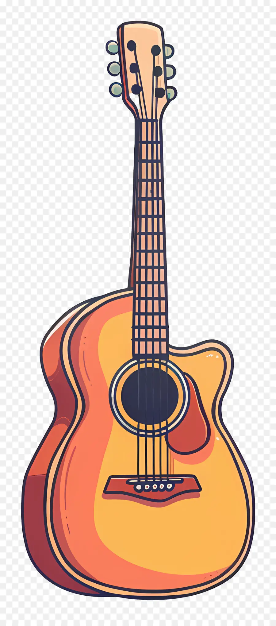 Gitar，Renkli Gitar PNG