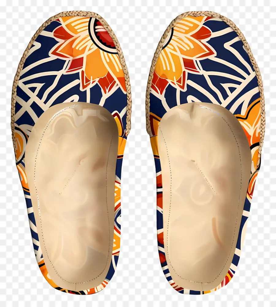 Espadriller，Desenli Ayakkabı PNG