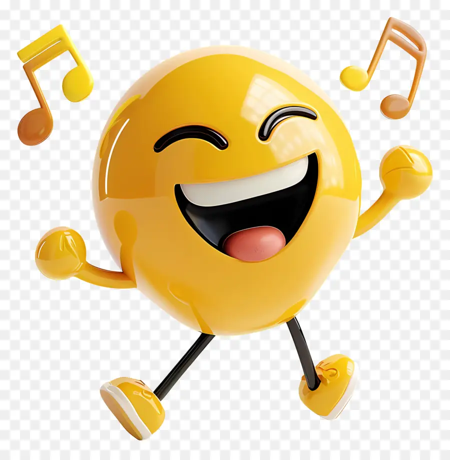 Dünya Müzik Günü，Mutlu Emoji PNG