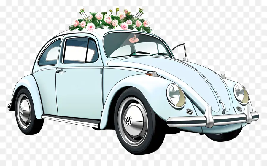Düğün Araba，Volkswagen Beetle PNG
