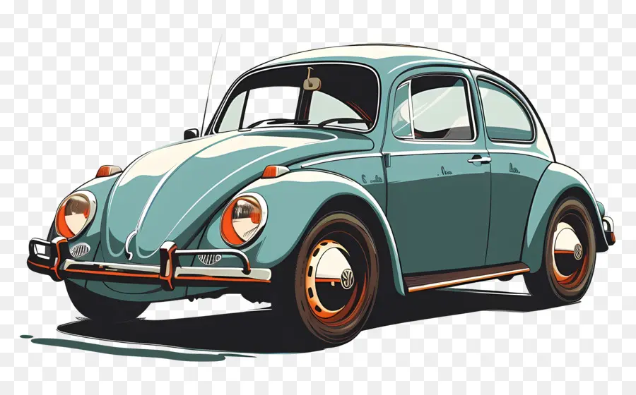 Araba，Vintage VW Beetle PNG