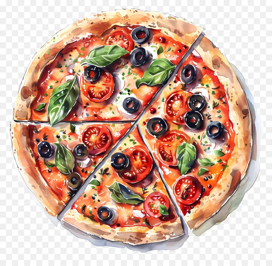 Pizza，Domates PNG