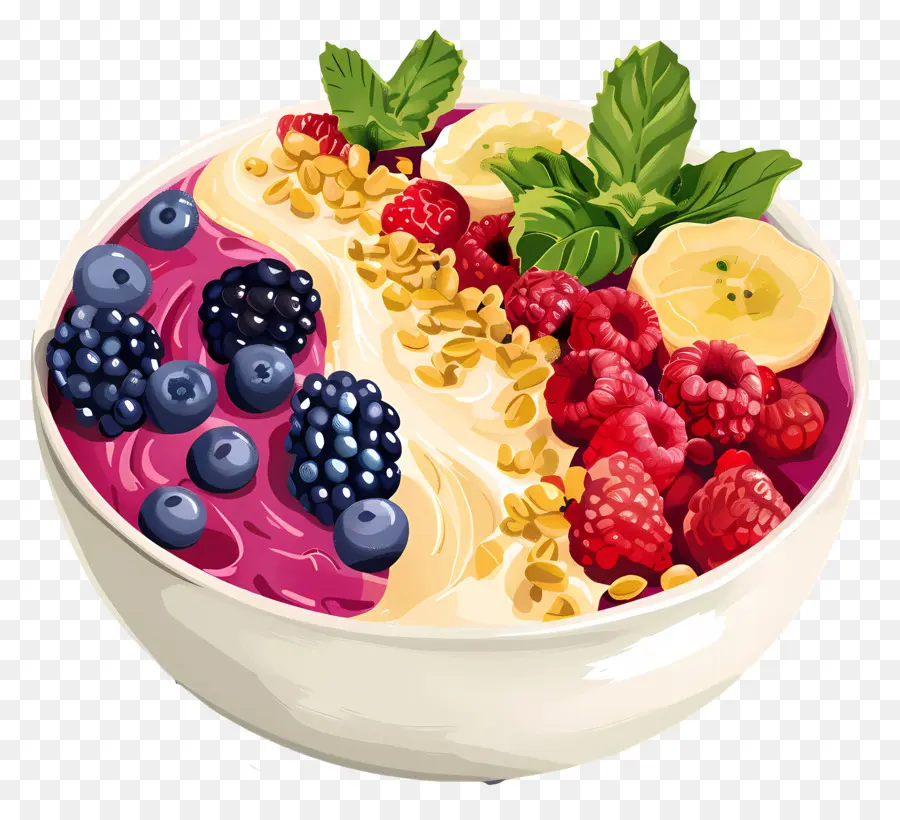 Smoothie Bowl，Meyve PNG
