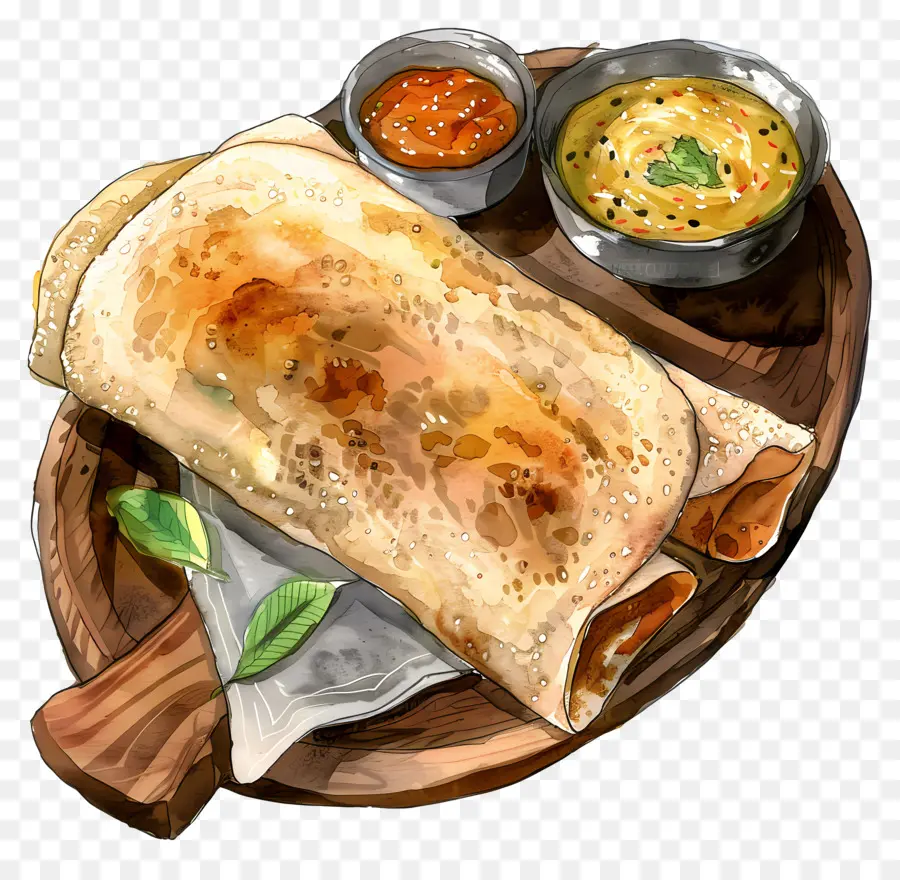 Dosa，Hint Mutfağı PNG