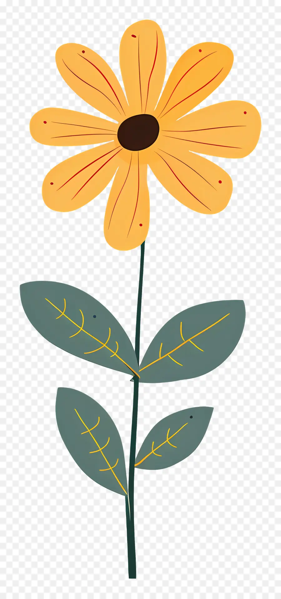 Sarı Papatya，çiçek Yaprakları PNG