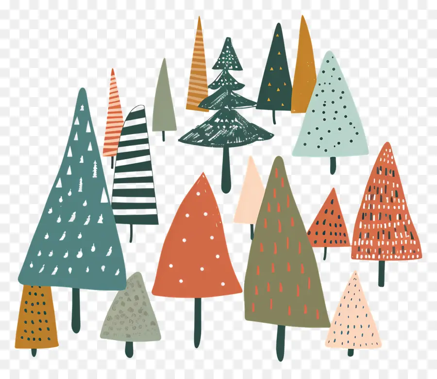 Noel Ağaçları，Orman PNG