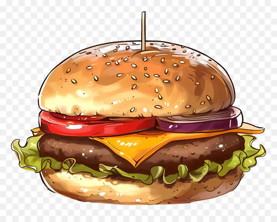 Hamburger，Kıyma PNG
