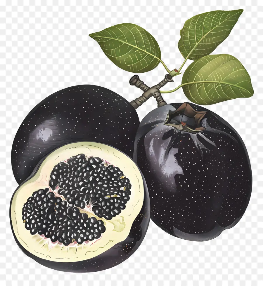 Guava，Siyah Meyve PNG