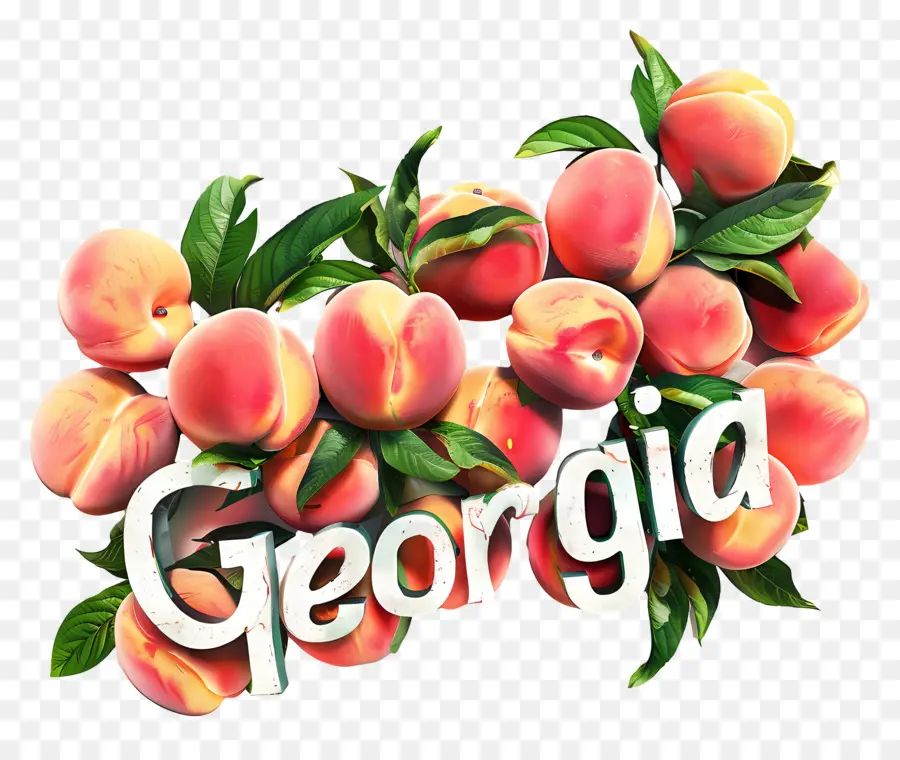 Georgia，Şeftali PNG