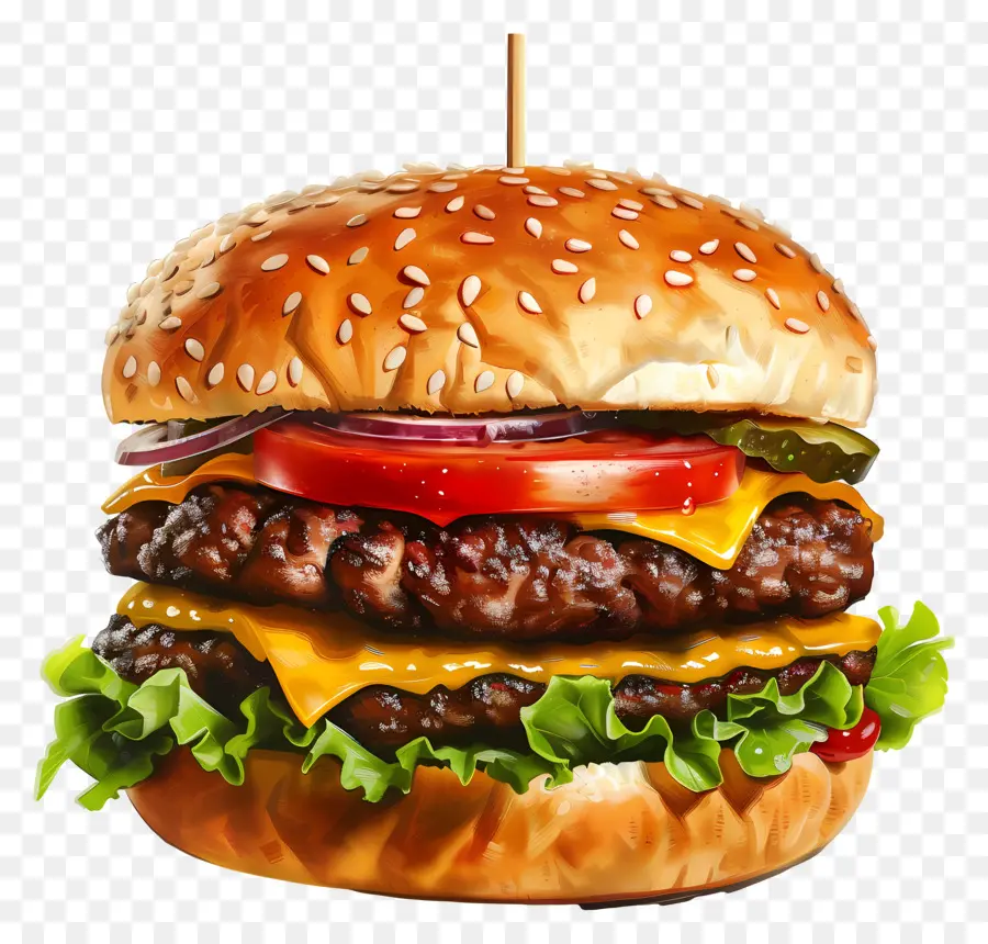 Hamburger，çizburger PNG